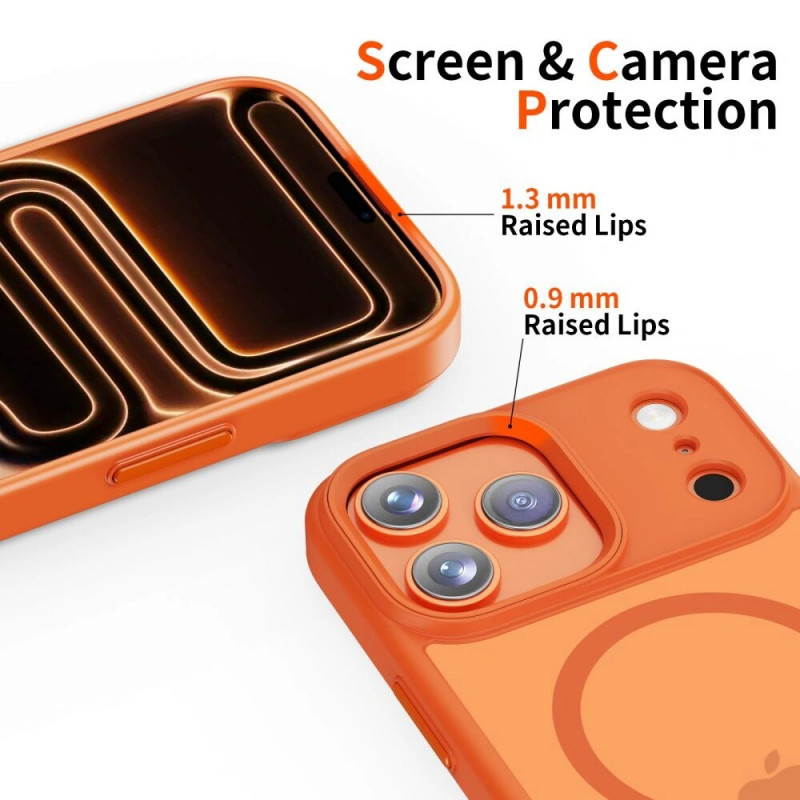 Tech-Protect Magmat MagSafe ümbris Apple iPhone 17 Pro jaoks, mati kosmiline oranž