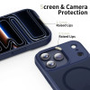 Tech-Protect Magmat MagSafe ümbris Apple iPhone 17 Pro jaoks, matt tumesinine