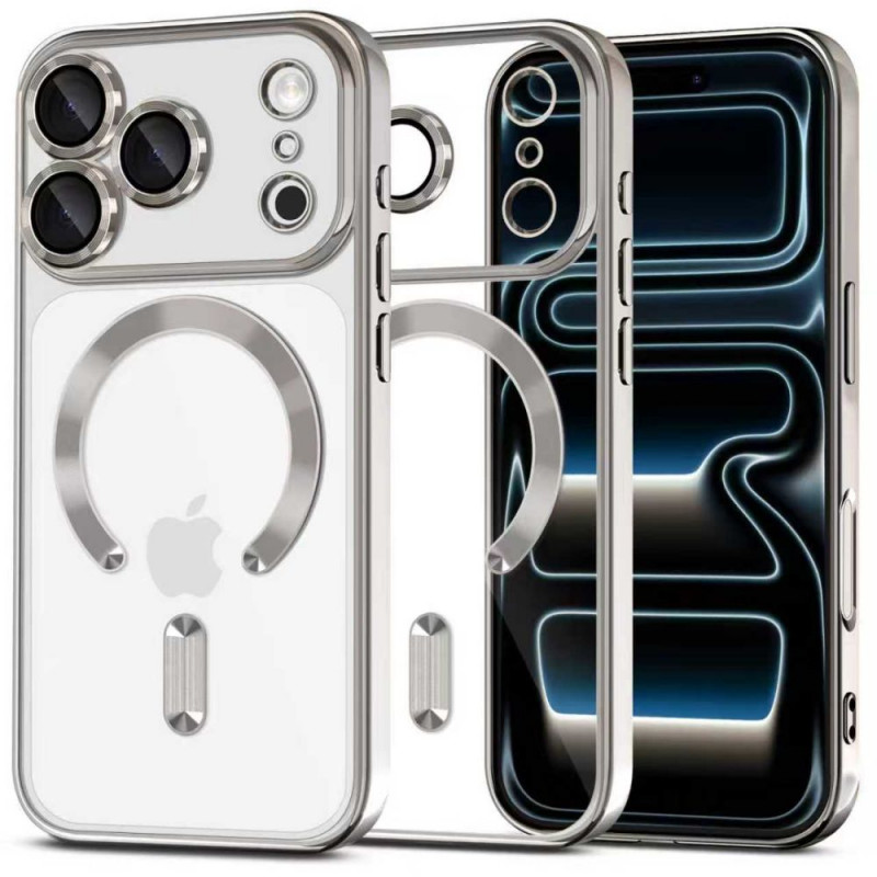 Tech-Protect MagFlex MagSafe ümbris Apple iPhone 17 Pro-le, läikiv hõbedane