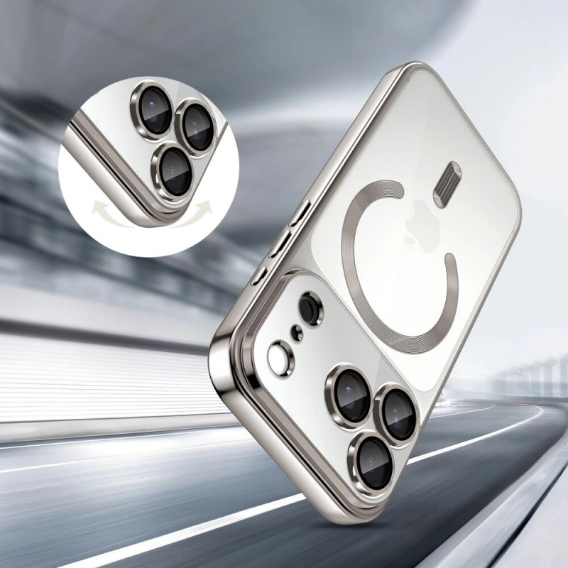 Tech-Protect MagFlex MagSafe ümbris Apple iPhone 17 Pro Max jaoks, läikiv hõbedane