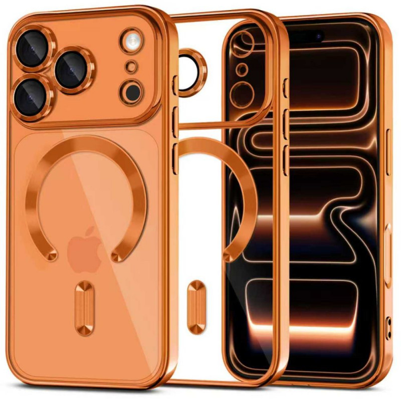 Tech-Protect MagFlex MagSafe ümbris Apple iPhone 17 Pro Max jaoks, läikiv Cosmic Orange