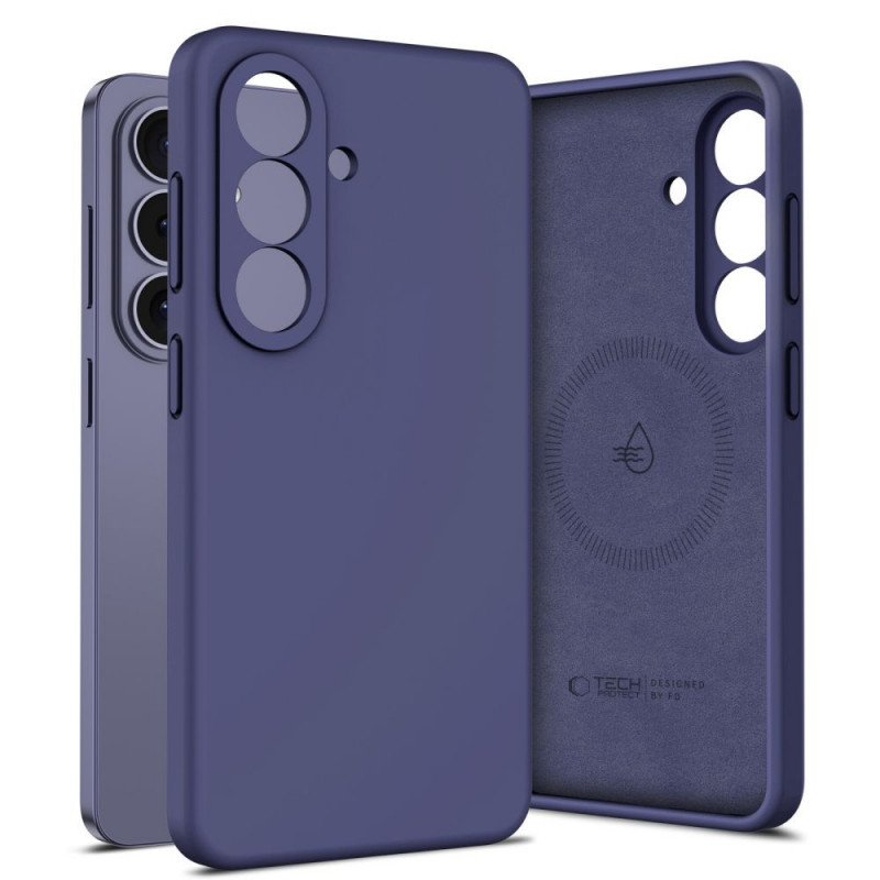 Tech-Protect silikoonist MagSafe ümbris Samsung Galaxy S26 jaoks, Cobalt Violet