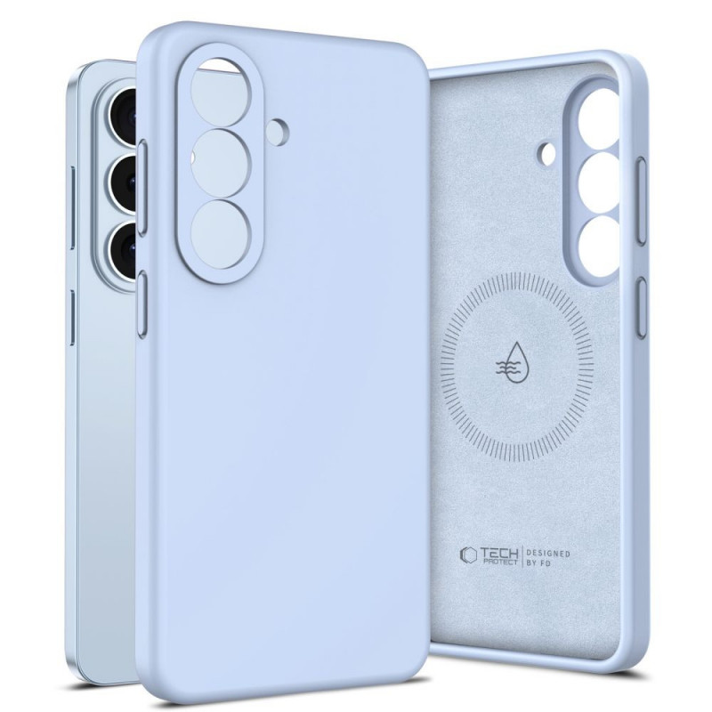 Tech-Protect silikoonist MagSafe ümbris Samsung Galaxy S26 jaoks, Sky Blue