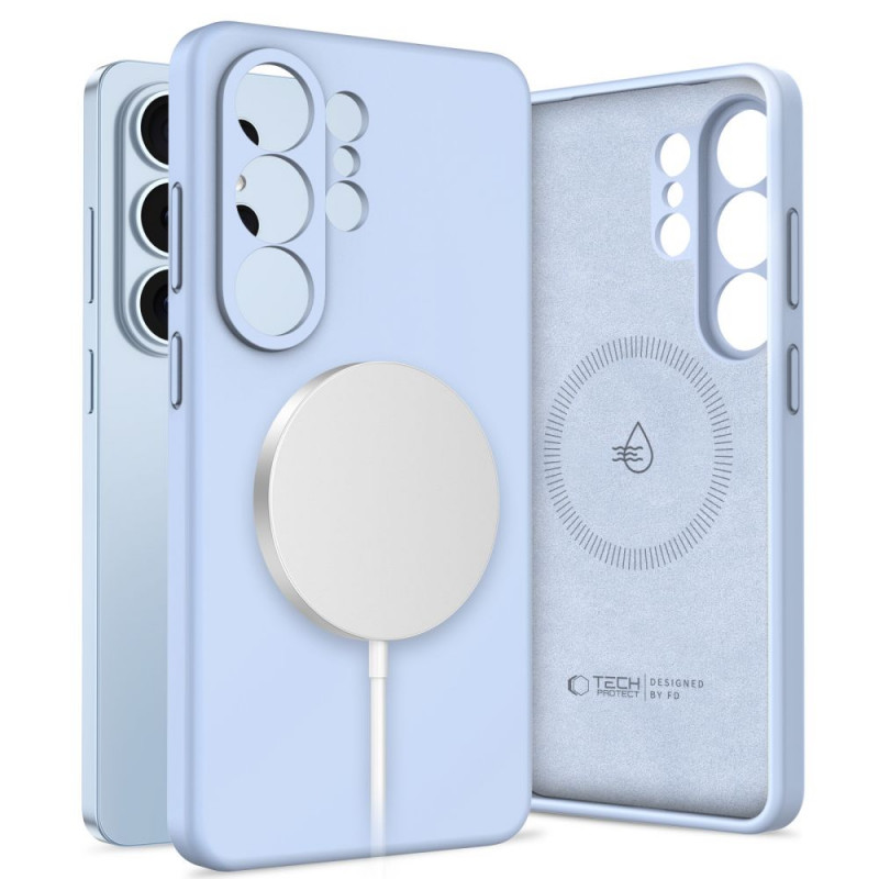 Tech-Protect silikoonist MagSafe ümbris Samsung Galaxy S26 Ultra jaoks, Sky Blue