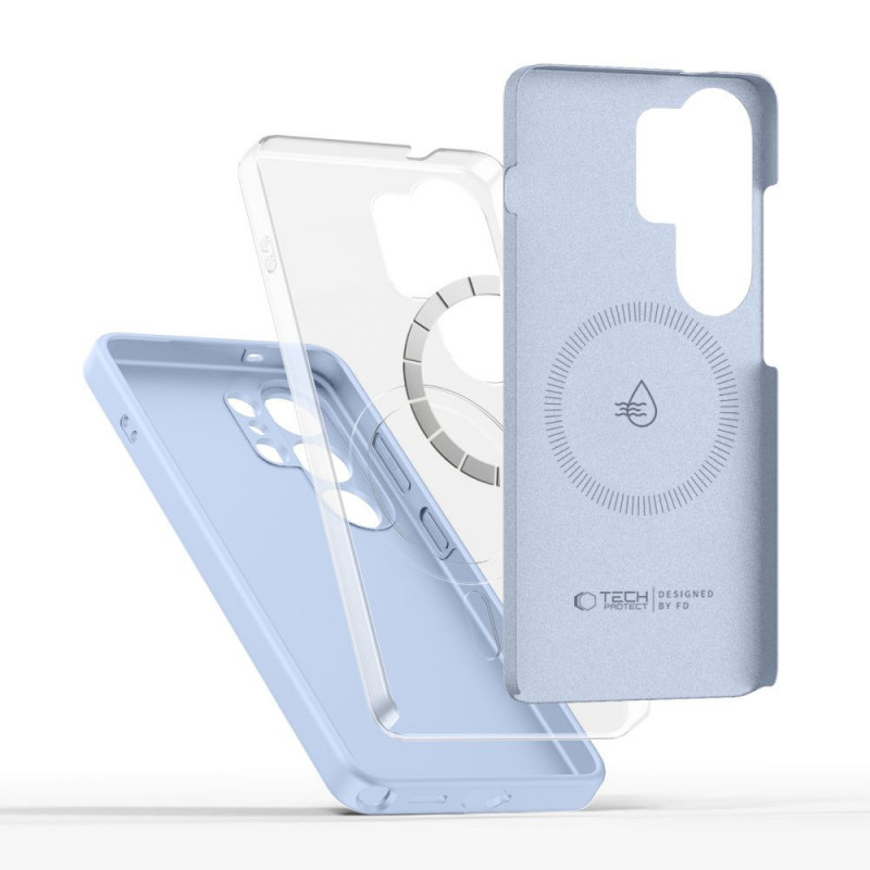 Tech-Protect silikoonist MagSafe ümbris Samsung Galaxy S26 Ultra jaoks, Sky Blue