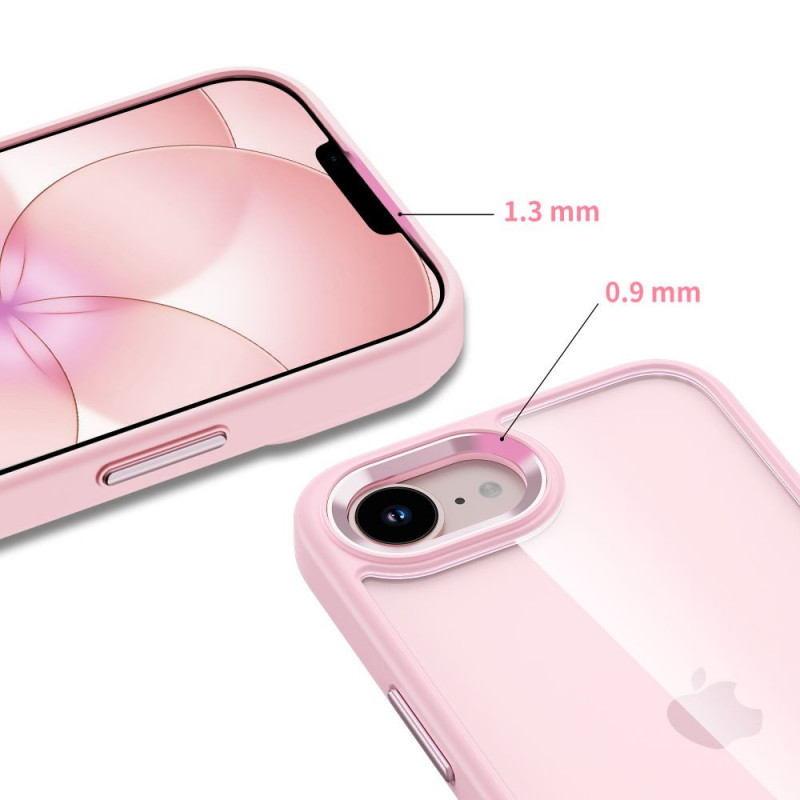 Tech-Protect Magmat ümbris Apple iPhone 16e / 17e jaoks, Soft Pink/clear