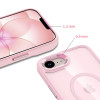 Tech-Protect Magmat MagSafe kaitseümbris Apple iPhone 16e / 17e jaoks, Soft Pink/clear