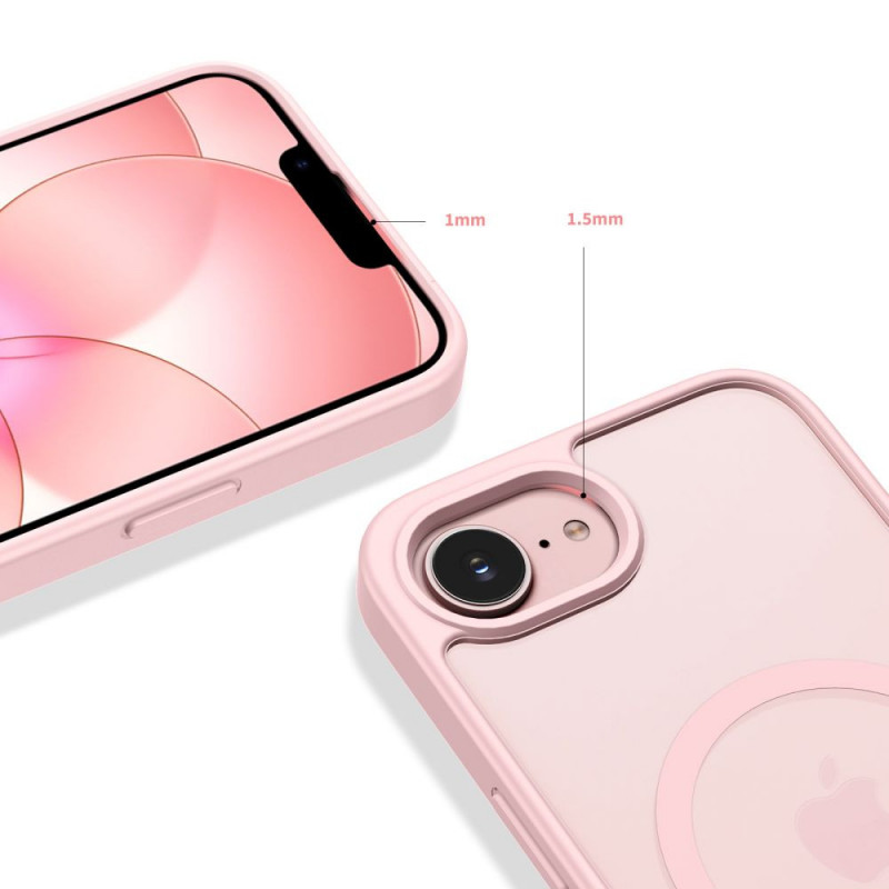 Tech-Protect BasicMag MagSafe ümbris Apple iPhone 16e / 17e jaoks, mati pehme roosa
