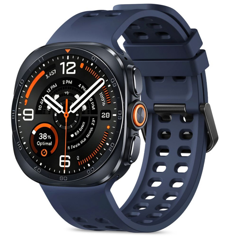 Tech-Protect silikoonist Air-rihm Samsung Galaxy Watch Ultra 1 / 2 (2024-2026) 47 mm jaoks, Navy Blue