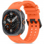 Tech-Protect silikoonist Air-rihm Samsung Galaxy Watch Ultra 1 / 2 (2024-2026) 47 mm jaoks, tangerine orange