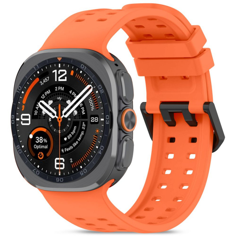 Tech-Protect silikoonist Air-rihm Samsung Galaxy Watch Ultra 1 / 2 (2024-2026) 47 mm jaoks, tangerine orange