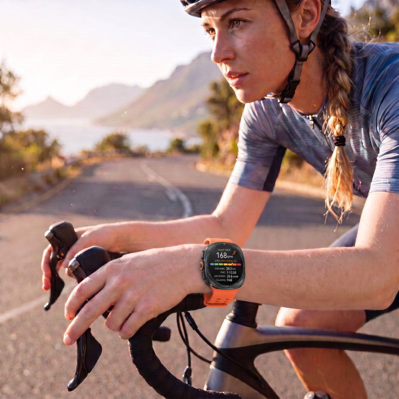 Tech-Protect silikoonist Air-rihm Samsung Galaxy Watch Ultra 1 / 2 (2024-2026) 47 mm jaoks, tangerine orange
