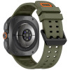 Tech-Protect silikoonist Air-rihm Samsung Galaxy Watch Ultra 1 / 2 (2024-2026) 47 mm jaoks, oliivroheline