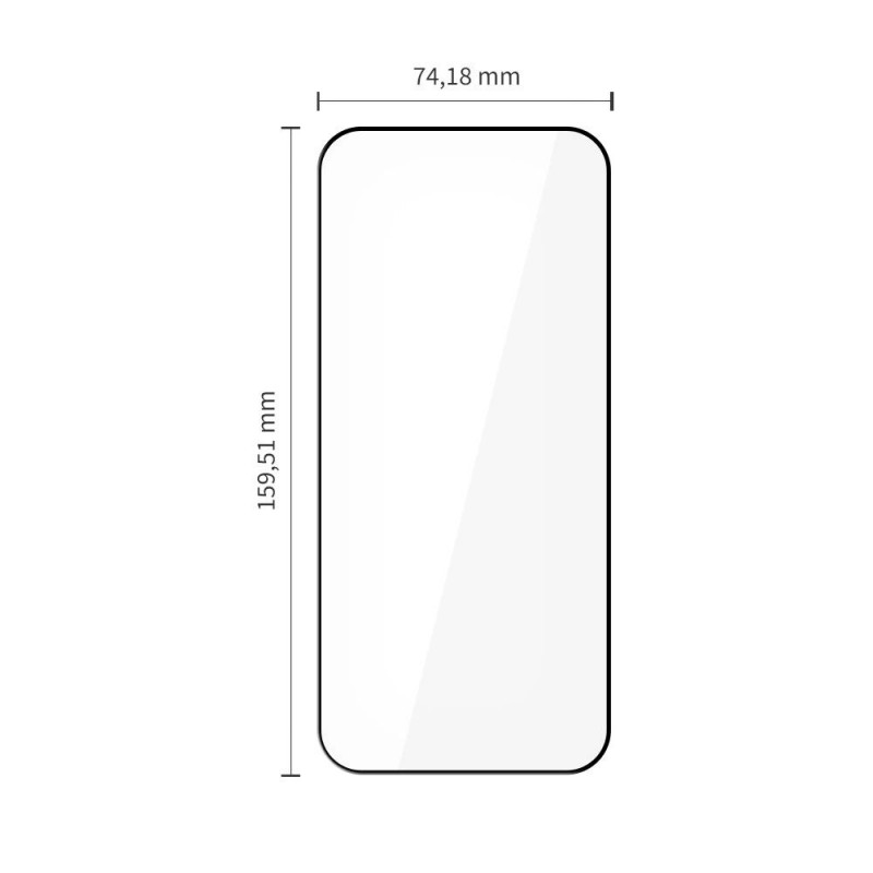 Tech-Protect Glass Fit+ karastatud klaas Xiaomi Poco F8 Ultra THP5047, must (2 tk)