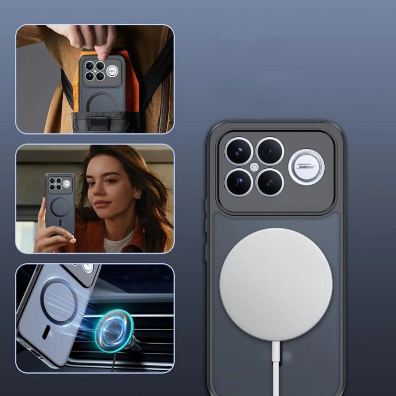 Tech-Protect Magmat MagSafe ümbris Xiaomi Poco F8 Ultra, mati must