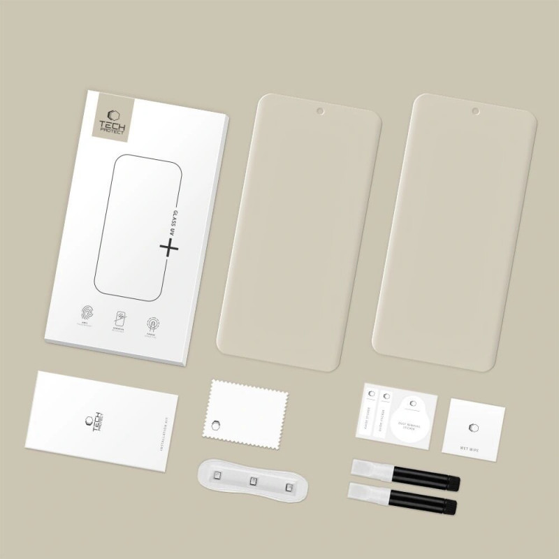 Tech-Protect Glass UV+ karastatud klaas Xiaomi Redmi Note 15 Pro+ 5G / POCO M8 Pro, läbipaistev (2 tk)