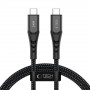Tech-Protect Ultraboost UB11T USB-C - USB-C kaabel PD 240W, 100 cm, must