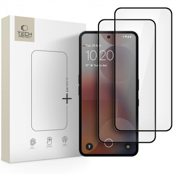 Tech-Protect Glass Fit+ karastatud klaas Nothing Phone 3 / 3a / 3a Pro jaoks (2 tk), must