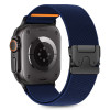 Tech-Protect Nylon Clasp kellarihm Apple Watch 6 / 7 / 8 / 9 / 10 / SE / Ultra 1 / 2 jaoks, 44/45/46/49 mm, navy