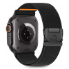 Tech-Protect nailonist klambriga kellarihm Apple Watch 6 / 7 / 8 / 9 / 10 / SE / Ultra 1 / 2 44/45/46/49 mm, must