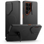 Tech-Protect Kevlar Aura MagSafe ümbris Samsung Galaxy S25 Ultra jaoks, must/oranž