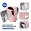 Tech-Protect Defender S50 Ryanair & Wizzair reisilaptopile mõeldud salongiseljakott, 20 L, 40x20x25 cm, Dusty Pink