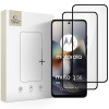 Tech-Protect Glass Fit+ karastatud klaas Motorola Moto G56 5G jaoks (2 tk), must