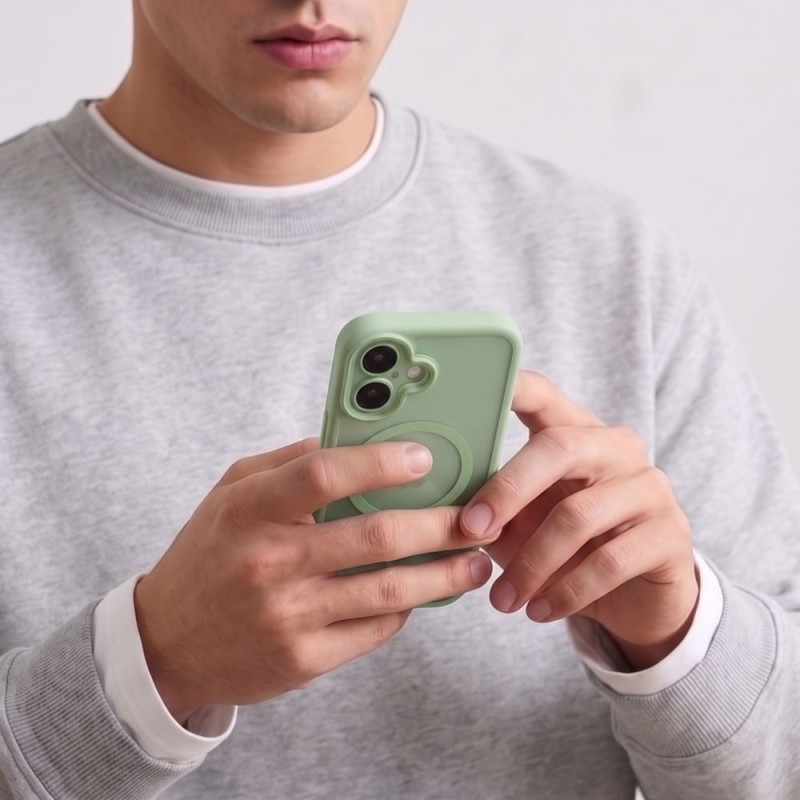 Tech-Protect MagPeak MagSafe CC ümbris Apple iPhone 17 jaoks, mati salveiroheline