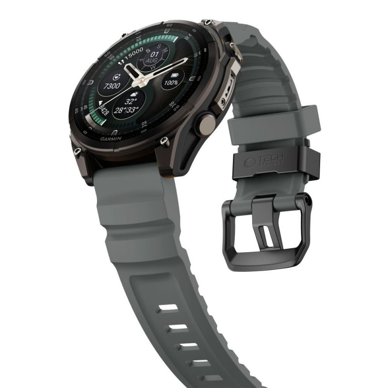 Tech-Protect Motion Garmin Fenix 5X / 5X Plus / 6X / 6X Pro / 7X / 8 / 8 Pro / 9 / 9 Pro kellarihm (47 mm), Storm Grey