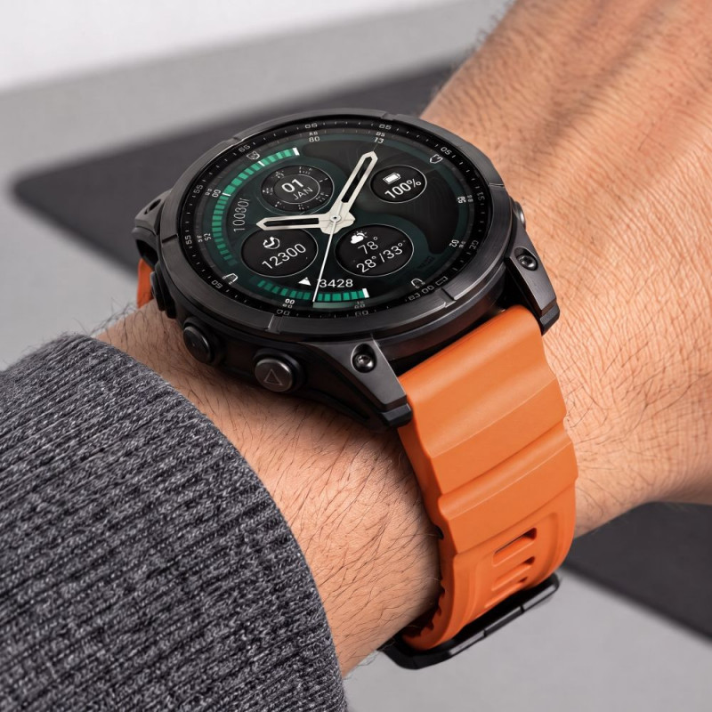 Tech-Protect Motion Garmin Fenix 5X / 5X Plus / 6X / 6X Pro / 7X / 8 / 8 Pro / 9 / 9 Pro kellarihm (47 mm), Signal Orange