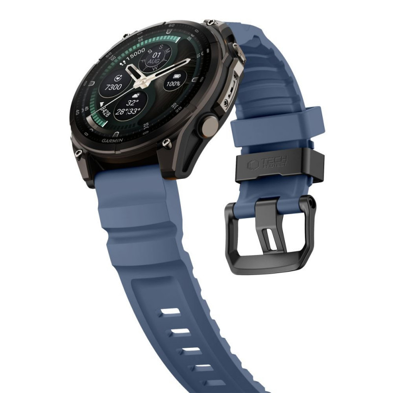 Tech-Protect Motion Garmin Fenix 5X / 5X Plus / 6X / 6X Pro / 7X / 8 / 8 Pro / 9 / 9 Pro kellarihm (51 mm), Nautical Blue