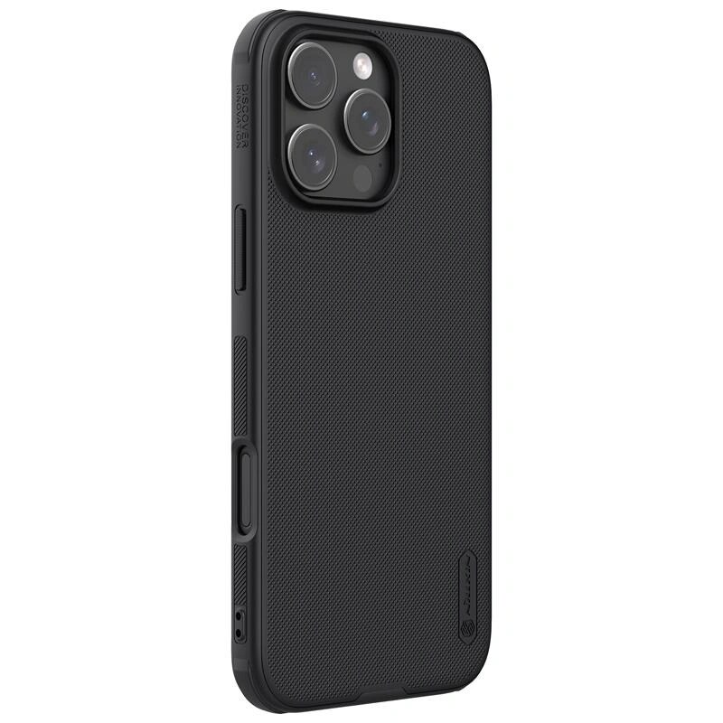 Nillkin Super Frosted Shield Pro kaitseümbris Apple iPhone 16 Pro jaoks, must