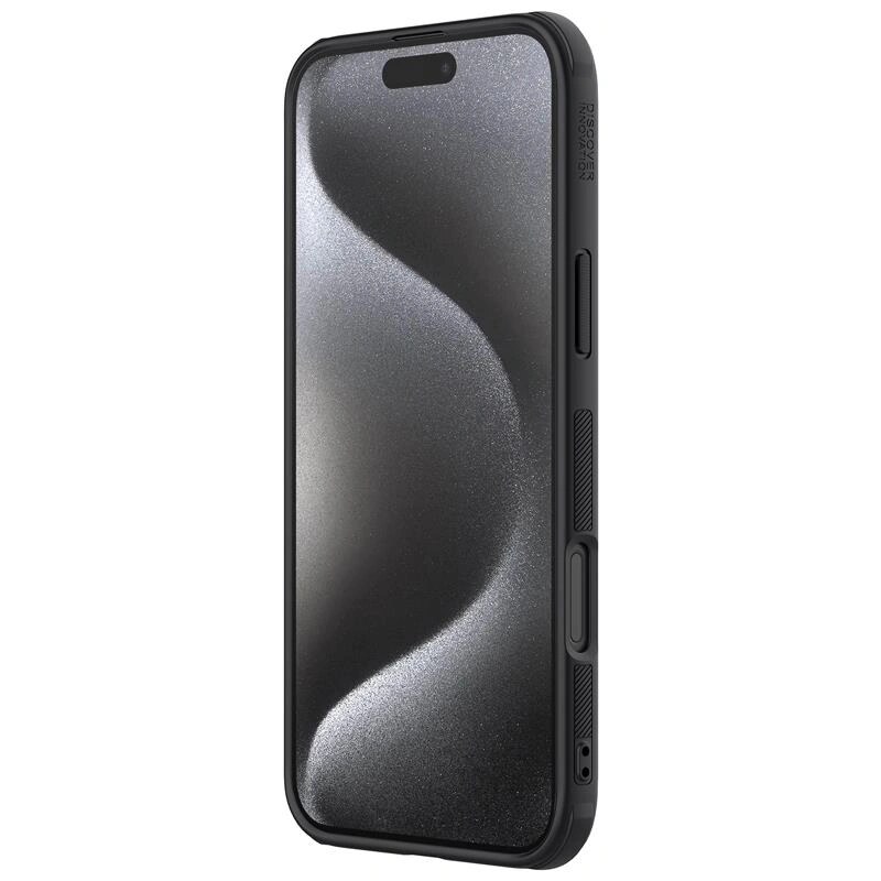 Nillkin Super Frosted Shield Pro kaitseümbris Apple iPhone 16 Pro jaoks, must