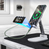 Choetech XCC-1068 PD 60W USB-C - USB-C kaabel ekraaniga, 1,2 m, roheline