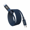 Choetech XCC-1068 PD 60W USB-C - USB-C kaabel ekraaniga, 1,2 m, sinine