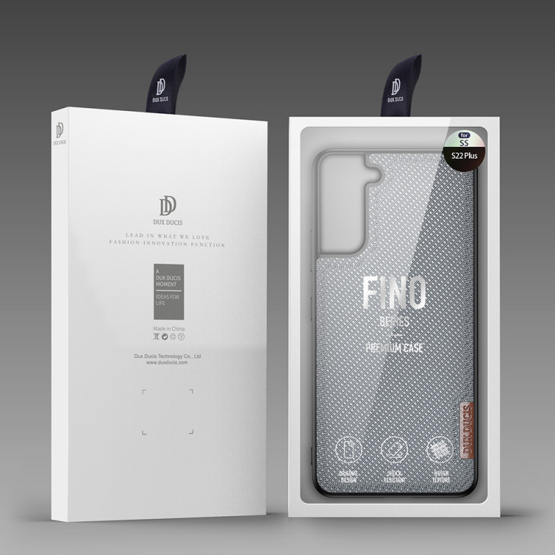 Dux Ducis Fino nailonümbris Samsung Galaxy S22+ (S22 Plus) jaoks, sinine