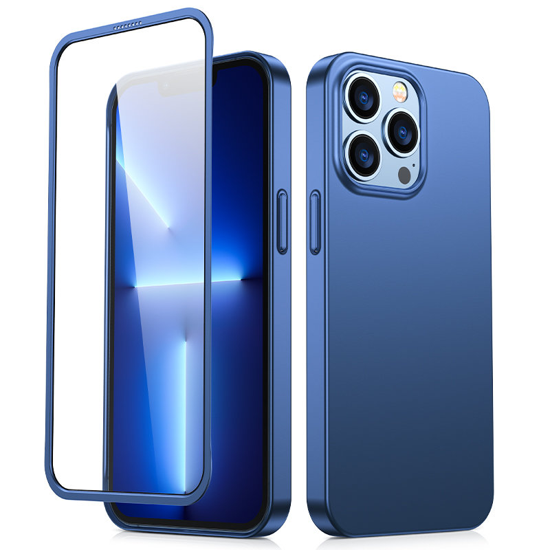 Joyroom 360 Full Case + karastatud klaas Apple iPhone 13 Pro Max jaoks, JR-BP928, sinine