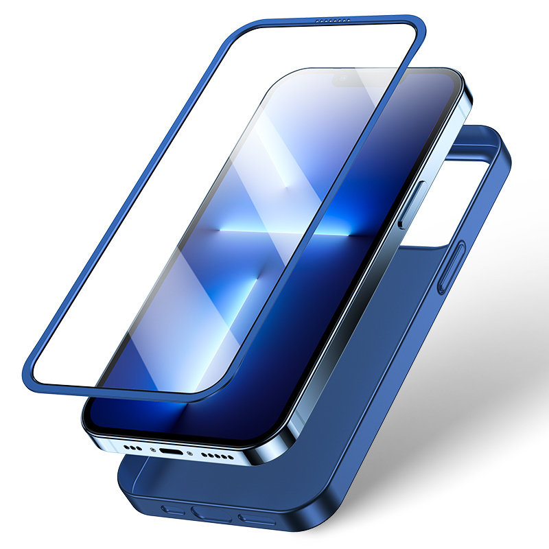 Joyroom 360 Full Case + karastatud klaas Apple iPhone 13 Pro Max jaoks, JR-BP928, sinine