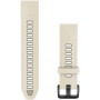 Garmin QuickFit 20 mm kellarihm, silikoon, Cream / French Gray (010-14506-04)