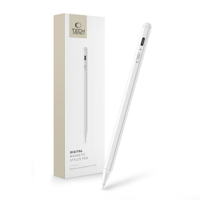 Tech-Protect digitaalne puutepliiats Apple iPadile, valge