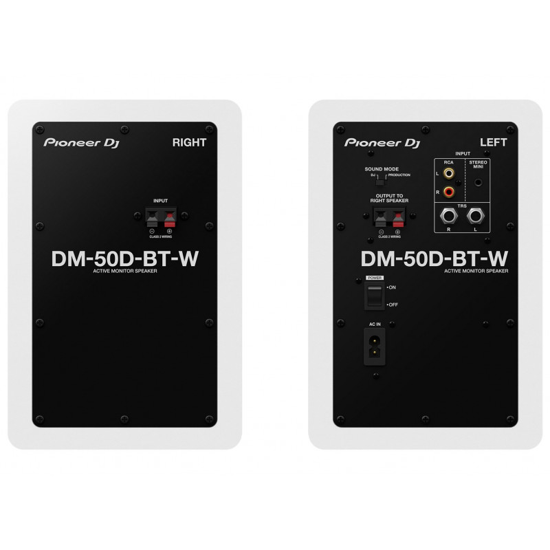 Pioneer DJ DM-50D-BT-W aktiivne monitorkõlar, 3.4", 25 W (1 paar), valge