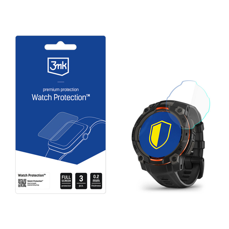 3MK FlexibleGlass Watch Garmin Instinct 3 45 mm hübriidkaitsekile