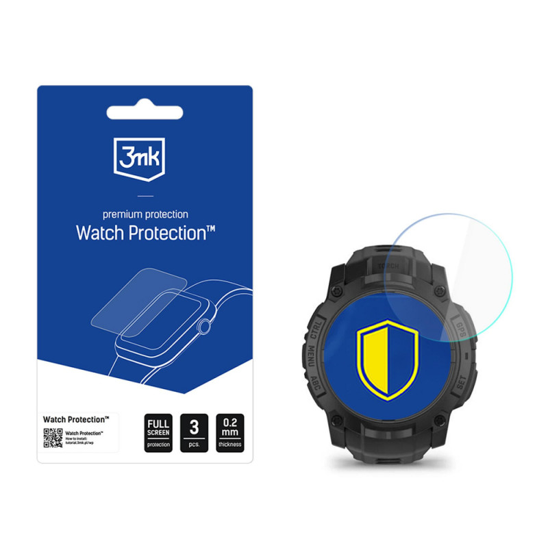 3MK FlexibleGlass Watch Garmin Instinct 3 Tactical Edition 50 mm hübriidekraanikaitse