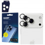 3MK HARDY Lens Protection Pro kaamera objektiivi kaitseklaas Apple iPhone 17 Pro / 17 Pro Max jaoks, must