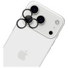 3MK HARDY Lens Protection Pro kaamera objektiivi kaitseklaas Apple iPhone 17 Pro / 17 Pro Max jaoks, must