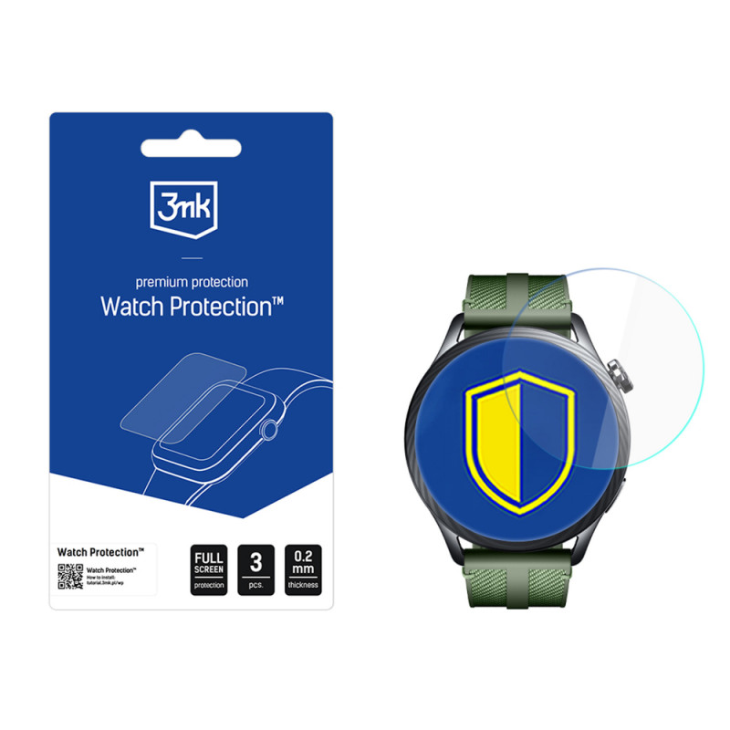 3MK FlexibleGlass Watch Xiaomi Watch S5 46 mm hübriidklaasist ekraanikaitse