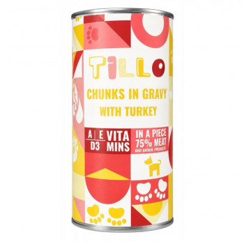 TILLO tükid kastmes kalkuniga märg koeratoit, 1250 g