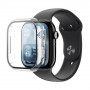 AmazingThing Radix FullGuard klaasist ekraanikaitse koos kaitseümbrisega Apple Watch Series 11 46 mm jaoks, läbipaistev