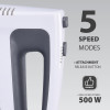 MAESTRO MR-502 käsimikser, 500 W, valge/must