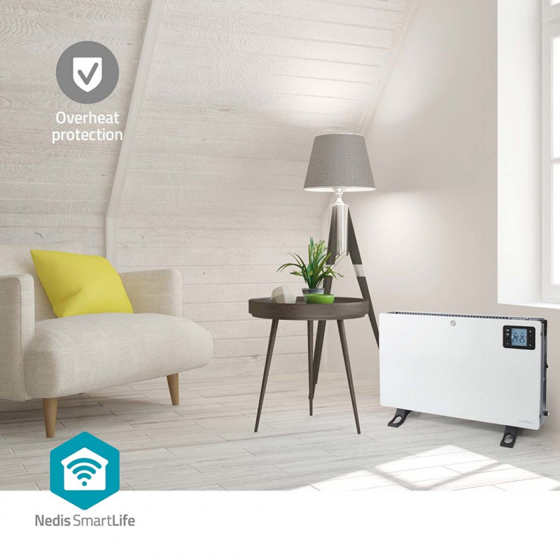 Nedis SmartLife HTCO50WTW elektrikeris, 2000 W, valge